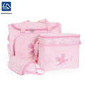 bulk beautiful pink travel 4 pcs canvas fashionable diaper bag for 2018